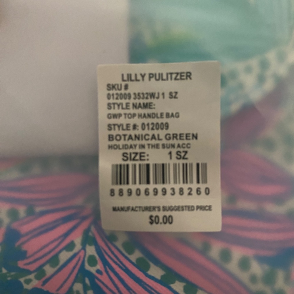 NIP Lilly Pulitzer Holiday in the Sun Top Handle Bag & Zip Top Wallet - Picture 2 of 5